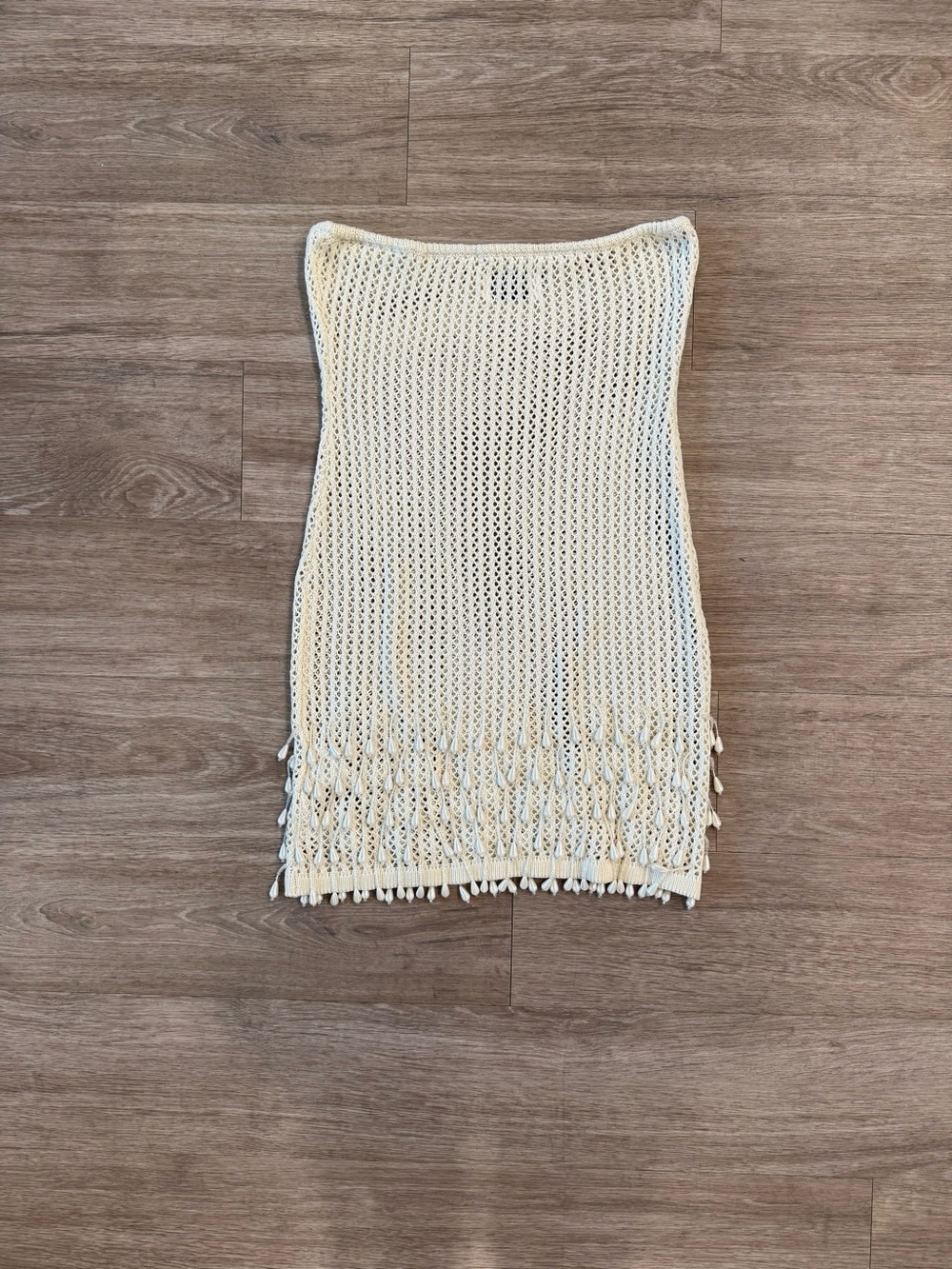 Peppermayo Carpe Diem Crochet Mini Dress in Ivory, Size S/M - Picture 2 of 11